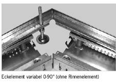 Eckelement Fassadenrinne